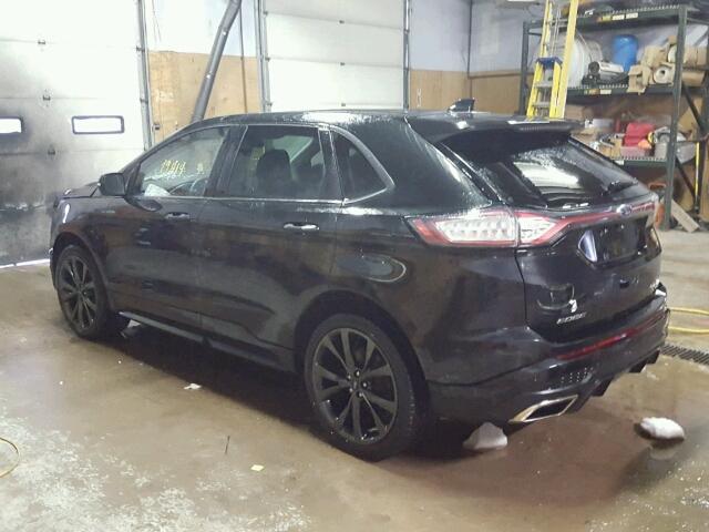 2FMTK4AP8FBC03263 - 2015 FORD EDGE SPORT BLACK photo 3