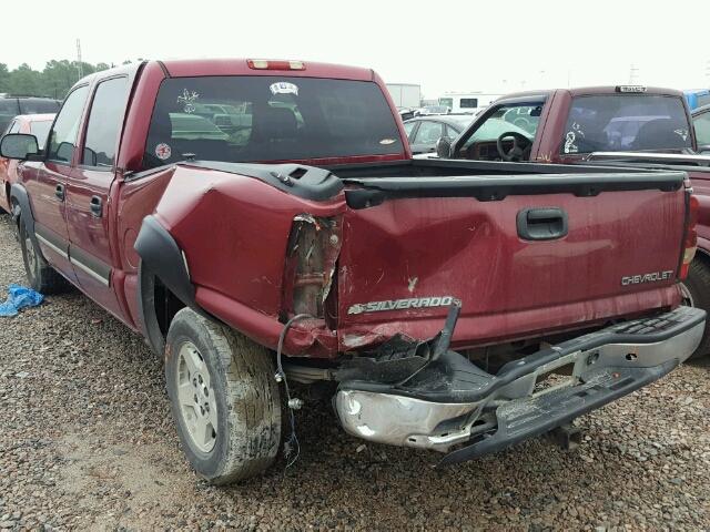 2GCEC13T751308805 - 2005 CHEVROLET SILVERADO MAROON photo 3