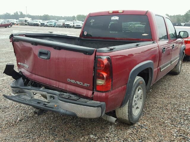 2GCEC13T751308805 - 2005 CHEVROLET SILVERADO MAROON photo 4