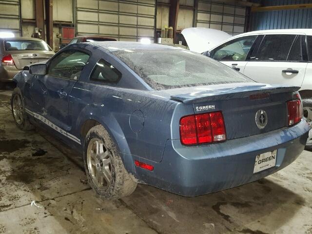 1ZVFT80N275295169 - 2007 FORD MUSTANG BLUE photo 3