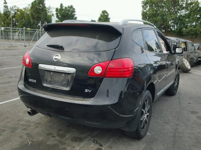 JN8AS5MT6BW575613 - 2011 NISSAN ROGUE S BLACK photo 4