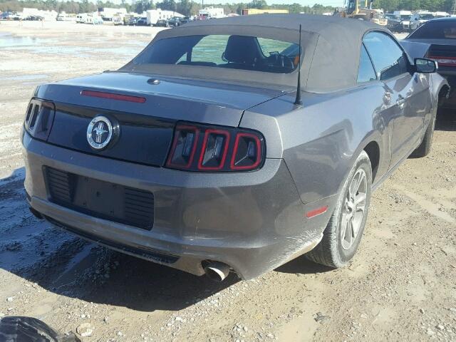 1ZVBP8EM3E5285542 - 2014 FORD MUSTANG GRAY photo 4