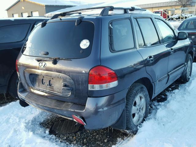 KM8SC13D45U934131 - 2005 HYUNDAI SANTA FE G BLUE photo 4