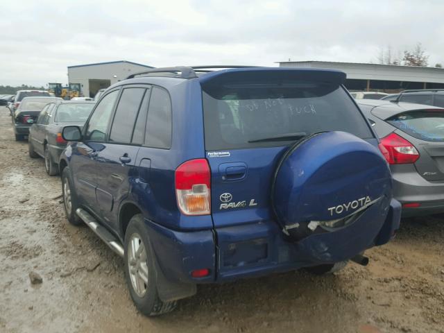 JTEGH20V420045651 - 2002 TOYOTA RAV4 BLUE photo 3