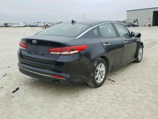 5XXGT4L35GG034706 - 2016 KIA OPTIMA LX BLACK photo 4