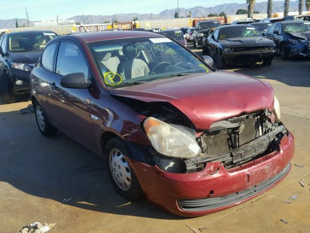 KMHCM36C77U048002 - 2007 HYUNDAI ACCENT GS MAROON photo 1