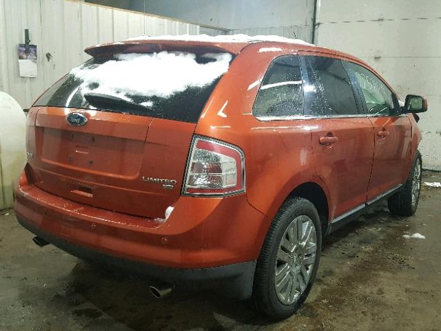 2FMDK49C88BB06850 - 2008 FORD EDGE LIMIT ORANGE photo 4