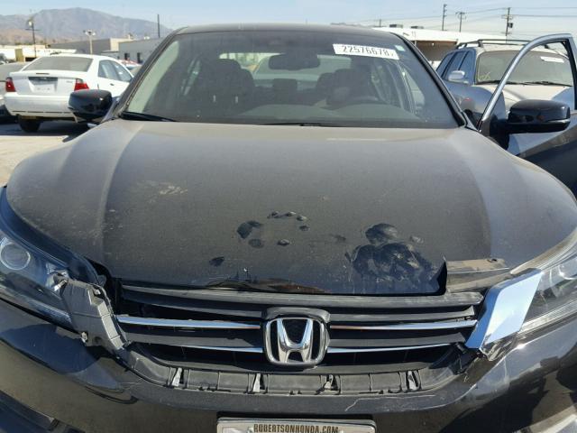 1HGCR2F8XEA177783 - 2014 HONDA ACCORD EXL BLACK photo 7