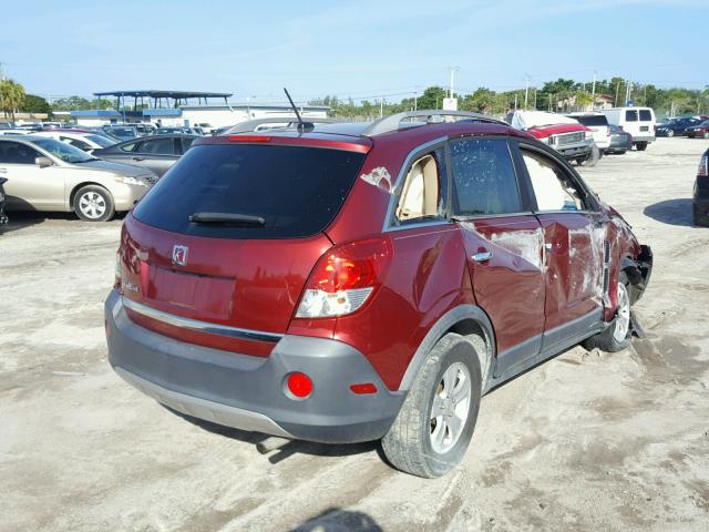 3GSCL33P28S651086 - 2008 SATURN VUE XE RED photo 4