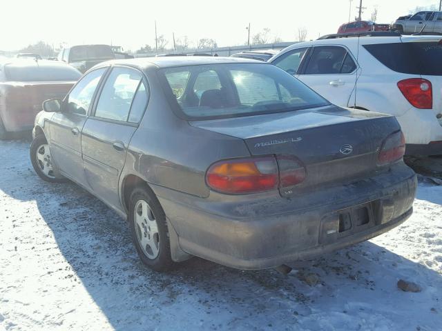 1G1NE52J82M504309 - 2002 CHEVROLET MALIBU LS ნაცრისფერი ფოტო 3