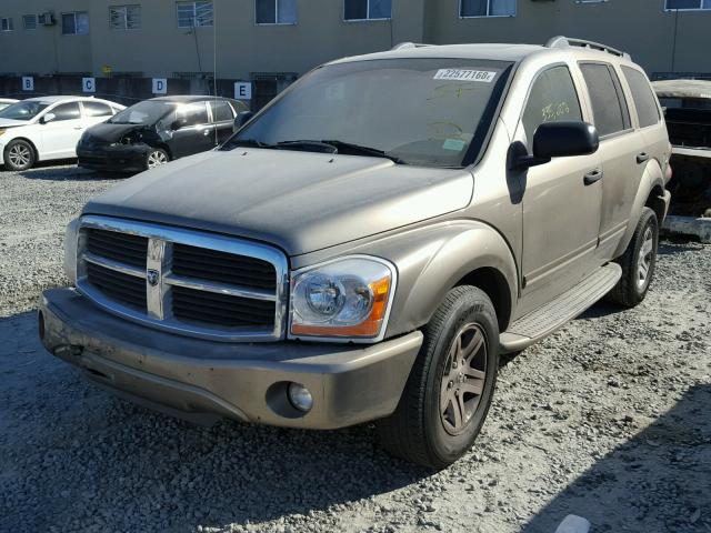 1D8HB58D05F568014 - 2005 DODGE DURANGO LI BEIGE photo 2