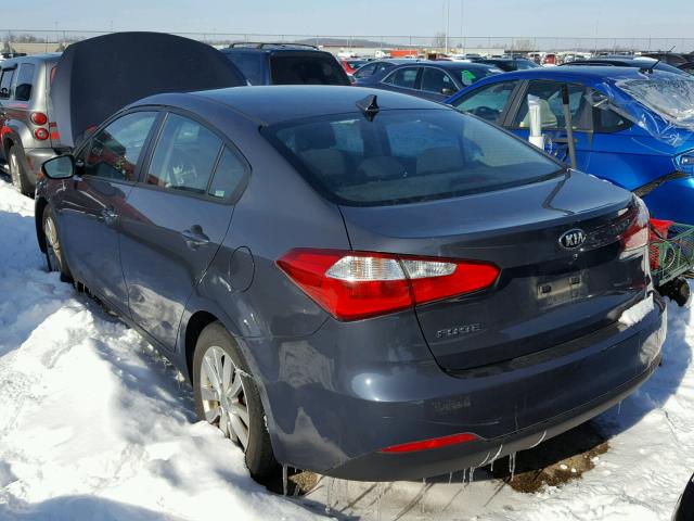 KNAFX4A67F5367728 - 2015 KIA FORTE LX GRAY photo 3