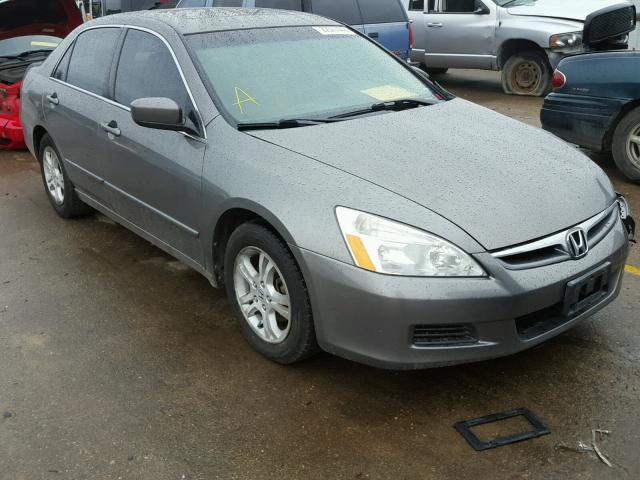 1HGCM56787A116443 - 2007 HONDA ACCORD EX GRAY photo 1