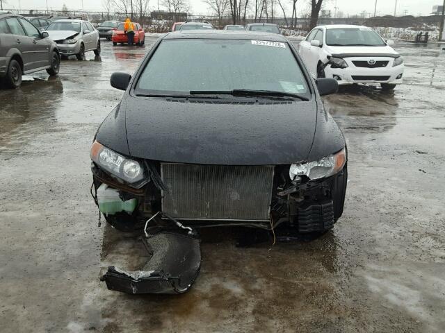 2HGFG12817H012129 - 2007 HONDA CIVIC EX შავი ფოტო 9