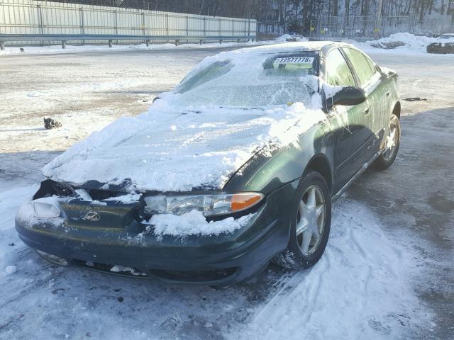 1G3NL52T01C271271 - 2001 OLDSMOBILE ALERO GL GREEN photo 2