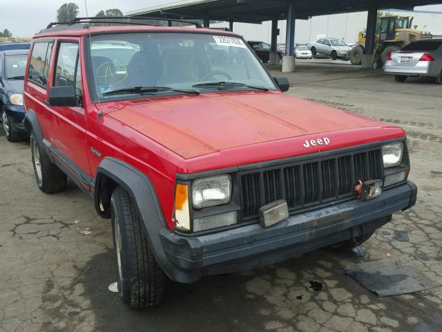 1J4FJ67S2TL138640 - 1996 JEEP CHEROKEE S RED photo 1