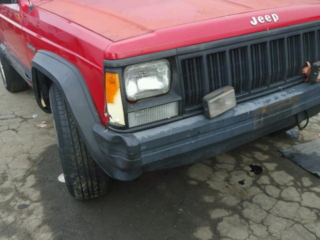 1J4FJ67S2TL138640 - 1996 JEEP CHEROKEE S RED photo 9