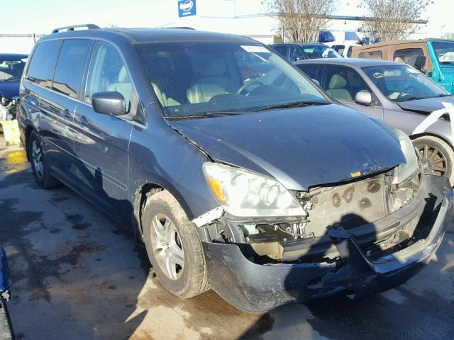 5FNRL38635B421356 - 2005 HONDA ODYSSEY EX GRAY photo 1