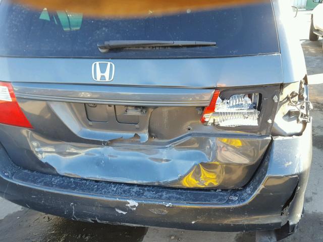 5FNRL38635B421356 - 2005 HONDA ODYSSEY EX GRAY photo 9