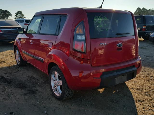 KNDJT2A21A7043620 - 2010 KIA SOUL + RED photo 3