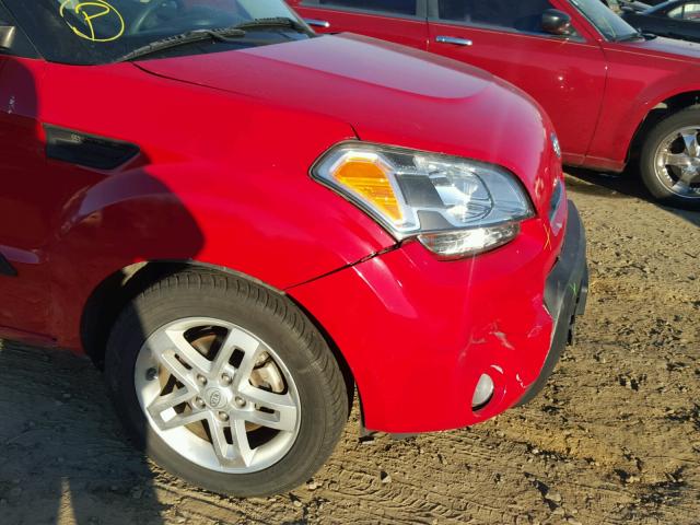 KNDJT2A21A7043620 - 2010 KIA SOUL + RED photo 9