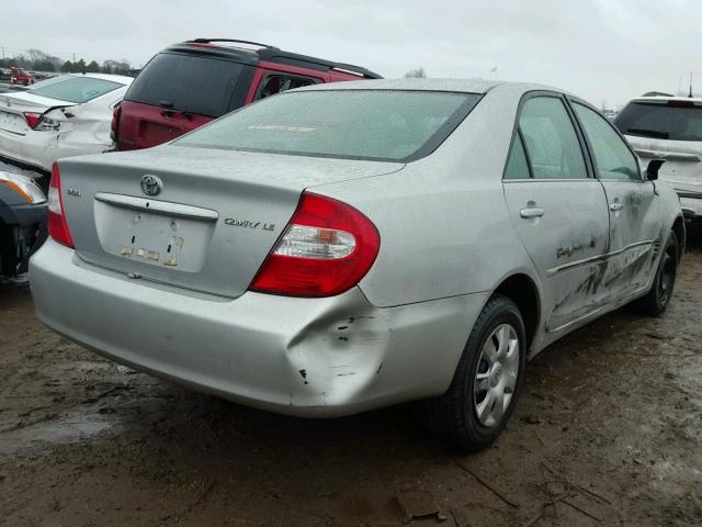 4T1BE30K04U318448 - 2004 TOYOTA CAMRY LE SILVER photo 4