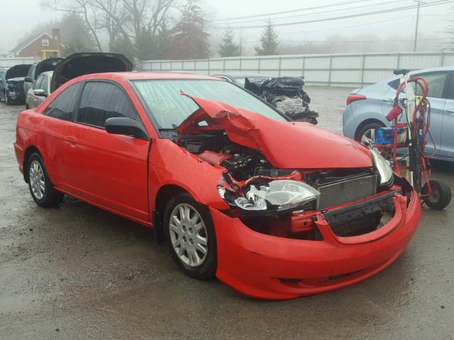 1HGEM22594L081844 - 2004 HONDA CIVIC LX RED photo 1