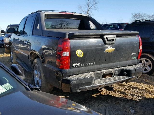 3GNTKGE36BG116635 - 2011 CHEVROLET AVALANCHE BLACK photo 3