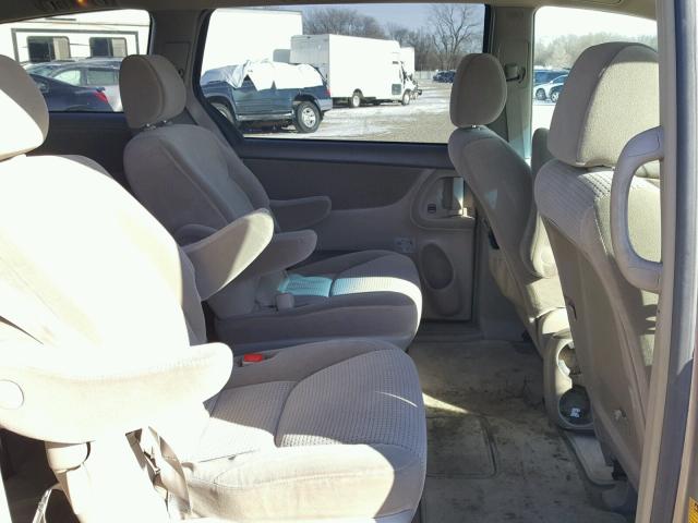 5TDZA23C96S534478 - 2006 TOYOTA SIENNA CE GOLD photo 6