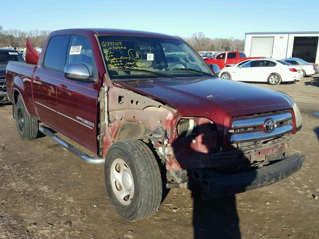 5TBET34116S557953 - 2006 TOYOTA TUNDRA DOU MAROON photo 1