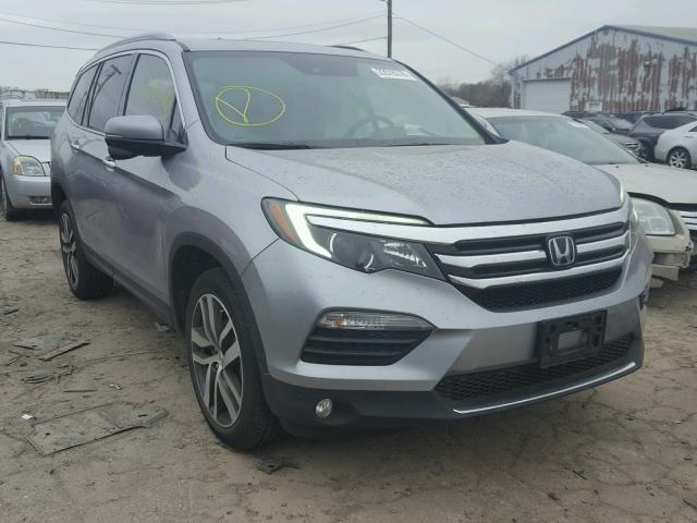 5FNYF6H92HB006337 - 2017 HONDA PILOT TOUR GRAY photo 1