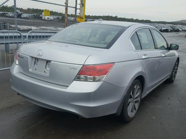 1HGCP36848A045280 - 2008 HONDA ACCORD EXL SILVER photo 4