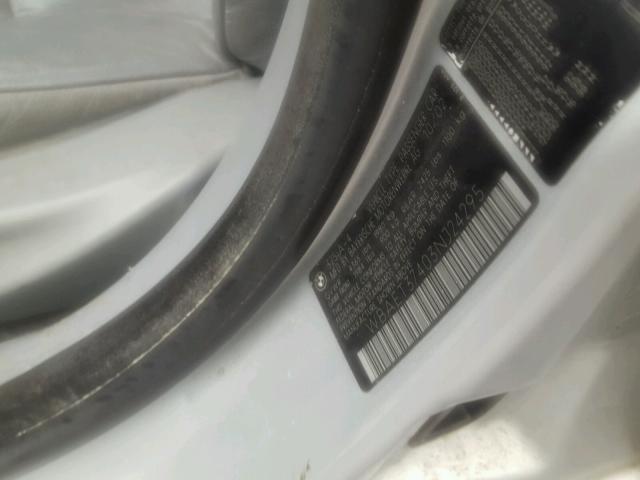 WBAET37403NJ24295 - 2003 BMW 325 I SILVER photo 10