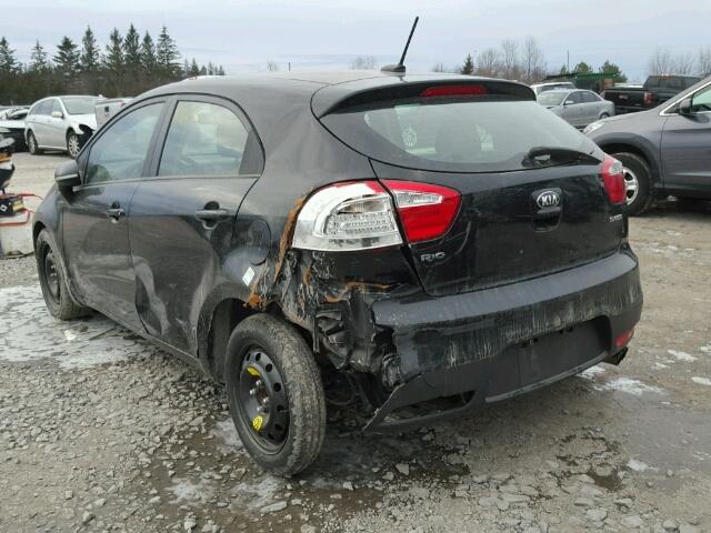 KNADN5A32D6791074 - 2013 KIA RIO EX BLACK photo 3