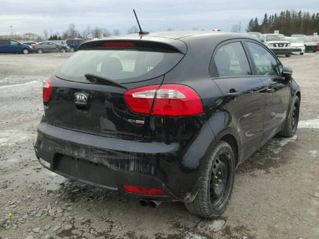 KNADN5A32D6791074 - 2013 KIA RIO EX BLACK photo 4