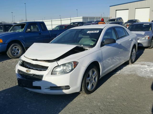 1G1ZG57B89F208542 - 2009 CHEVROLET MALIBU LS WHITE photo 2