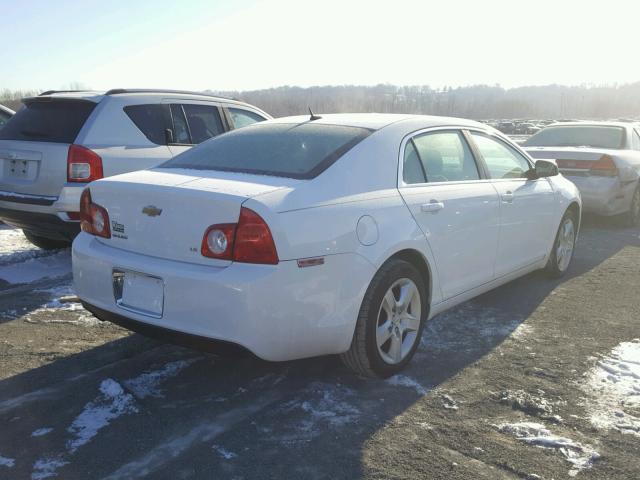 1G1ZG57B89F208542 - 2009 CHEVROLET MALIBU LS WHITE photo 4