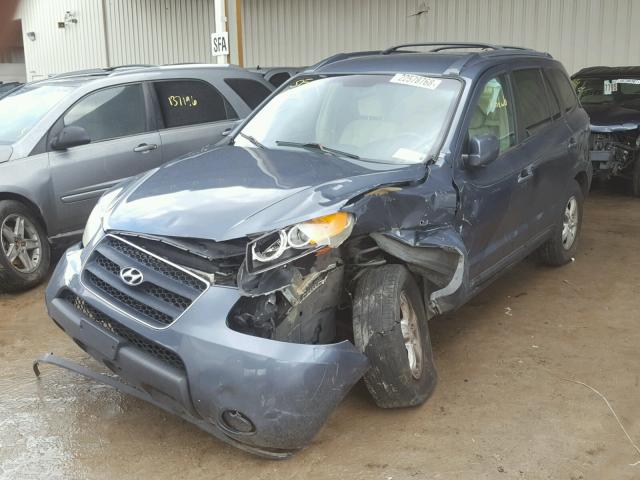 5NMSG13D87H007149 - 2007 HYUNDAI SANTA FE G TEAL photo 2