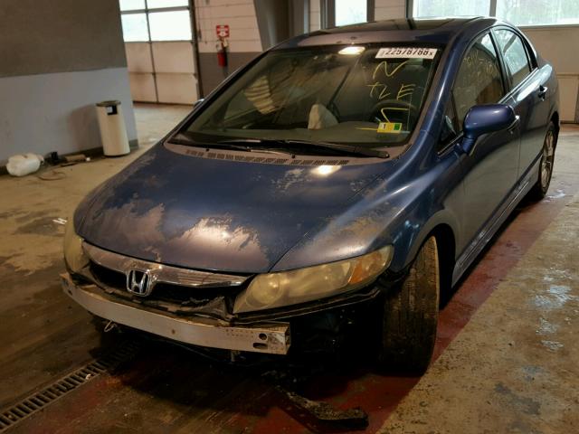 2HGFA1F87AH509415 - 2010 HONDA CIVIC EX BLUE photo 2