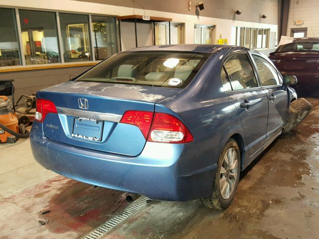 2HGFA1F87AH509415 - 2010 HONDA CIVIC EX BLUE photo 4