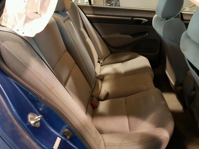 2HGFA1F87AH509415 - 2010 HONDA CIVIC EX ლურჯი ფოტო 6