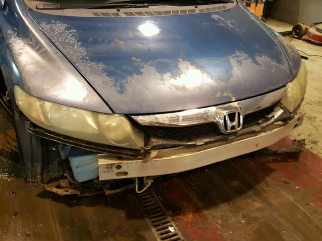 2HGFA1F87AH509415 - 2010 HONDA CIVIC EX ლურჯი ფოტო 9