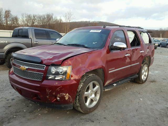 1GNSKCE03BR205377 - 2011 CHEVROLET TAHOE K150 MAROON photo 2