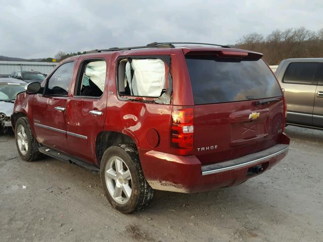 1GNSKCE03BR205377 - 2011 CHEVROLET TAHOE K150 MAROON photo 3