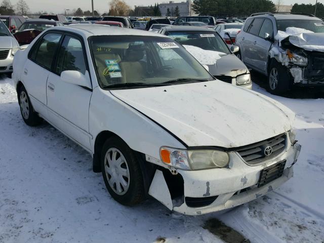 1NXBR12E71Z526886 - 2001 TOYOTA COROLLA CE WHITE photo 1