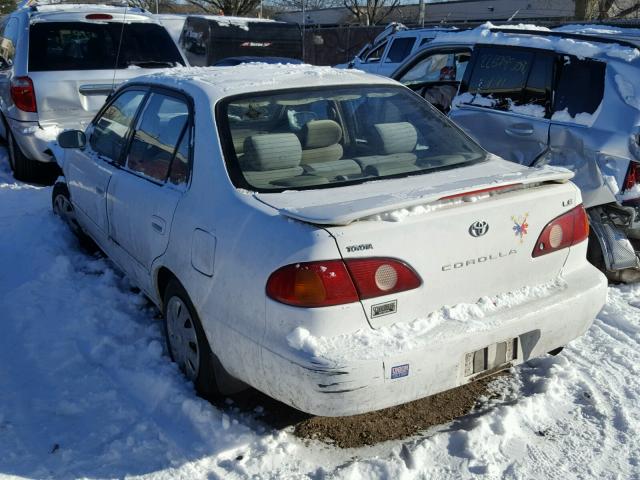 1NXBR12E71Z526886 - 2001 TOYOTA COROLLA CE WHITE photo 3