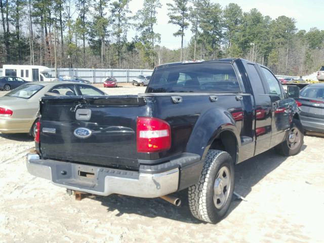 1FTPX02585KE27943 - 2005 FORD F150 BLACK photo 4