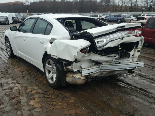 2B3CL1CT4BH579347 - 2011 DODGE CHARGER PO WHITE photo 3