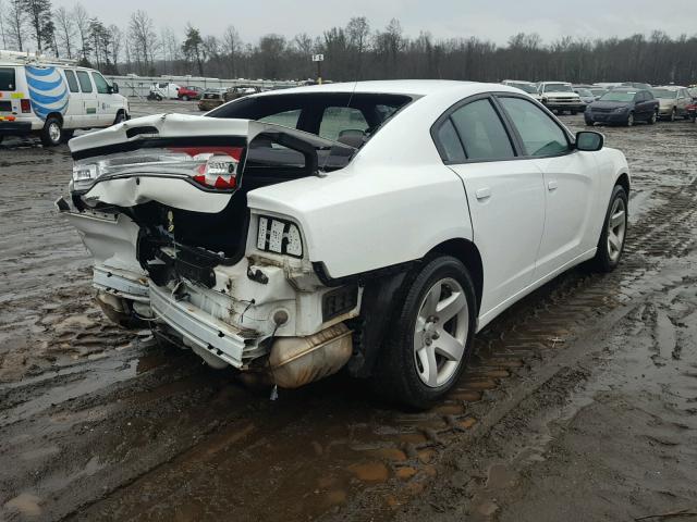 2B3CL1CT4BH579347 - 2011 DODGE CHARGER PO WHITE photo 4
