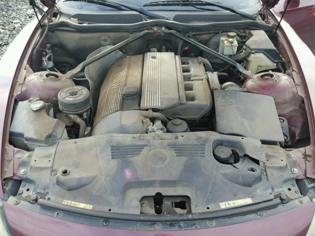 4USBT53483LT21339 - 2003 BMW Z4 3.0 BURGUNDY photo 7